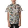 Kids' Button Down Short Sleeve Shirt - Hand Drawn Epcot