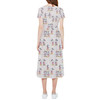 High Low Midi Dress - Retro Mickey & Minnie