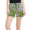 Women's Run Shorts with Pockets - Magic Kingdom Map