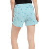 Women's Run Shorts with Pockets - Frozen Ice Queen Snow Flakes