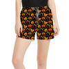 Women's Run Shorts with Pockets - Halloween Mickey Pumpkins