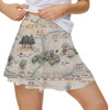 Women's Skort - Hundred Acre Wood Map Winnie The Pooh Inspired