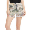 Women's Run Shorts with Pockets - Hundred Acre Wood Map Winnie The Pooh Inspired