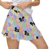 Women's Skort - Pastel Mickey Ears Balloons Disney Inspired