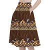 A-Line Pocket Skirt - Tribal Stripes Lion King Inspired