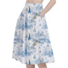 A-Line Pocket Skirt - Winter Landscape Frozen Inspired