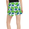 Women's Run Shorts with Pockets - Little Green Aliens Toy Story Inspired