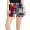 Women's Run Shorts with Pockets - Watercolor Villains