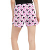 Women's Run Shorts with Pockets - Watercolor Minnie Mouse In Pink