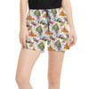 Women's Run Shorts with Pockets - Watercolor Disney Parks Trains & Drops