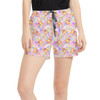 Women's Run Shorts with Pockets - Watercolor Pooh Bear