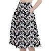 A-Line Pocket Skirt - Many Faces of Mickey Mouse