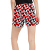 Women's Run Shorts with Pockets - Many Faces of Minnie Mouse