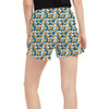 Women's Run Shorts with Pockets - Many Faces of Donald Duck
