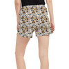Women's Run Shorts with Pockets - Wall-E & Eve Sketched
