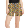 Women's Run Shorts with Pockets - Lion King Sketched