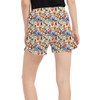 Women's Run Shorts with Pockets - Winnie The Pooh & Friends Sketched