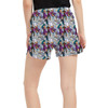 Women's Run Shorts with Pockets - Frozen Sketched