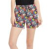 Women's Run Shorts with Pockets - The Little Mermaid Sketched