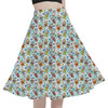 A-Line Pocket Skirt - Seven Dwarfs Sketched