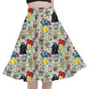 A-Line Pocket Skirt - Snow White And The Seven Dwarfs Sketched