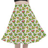 A-Line Pocket Skirt - Mickey & Minnie Topiaries