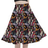 A-Line Pocket Skirt - Disney Villains Sketched