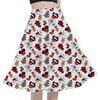 A-Line Pocket Skirt - Buffalo Plaid Mouse Ears Christmas