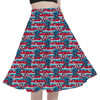 A-Line Pocket Skirt - Superhero Stitch - Captain America