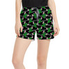 Women's Run Shorts with Pockets - Superhero Stitch - Hulk