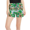 Women's Run Shorts with Pockets - Sketched Pooh Parade