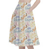 A-Line Pocket Skirt - Sketched Pooh Autographs