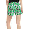 Women's Run Shorts with Pockets - Sketched Olaf St. Patrick's Day