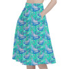 A-Line Pocket Skirt - Neon Floral Baloo