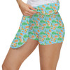 Women's Skort - Neon Floral Tangerine Goofy & Pluto