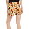 Women's Run Shorts with Pockets - Sketched Lion King Friends