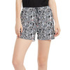 Women's Run Shorts with Pockets - Sketched Dalmatians