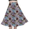 A-Line Pocket Skirt - Alice in Glitter Wonderland