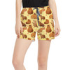 Women's Run Shorts with Pockets - Capybara Love