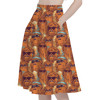 A-Line Pocket Skirt - Retro Chewbacca Summer Vibes