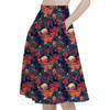 A-Line Pocket Skirt - Hawaiian Darth Vader