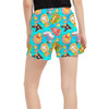 Women's Run Shorts with Pockets - Pool Floats Pooh