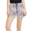 Women's Run Shorts with Pockets - Pool Floats Princesses