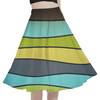A-Line Pocket Skirt - The SediMINT Avacado Wave Wall