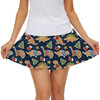 Women's Skort - Gingerbread Cookie Christmas Dinosaurs