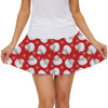 Women's Skort - Retro Christmas Vintage Winking Santa Claus