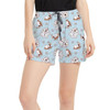 Women's Run Shorts with Pockets - Christmas Snow Angel Holiday Olaf