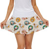 Women's Skort - Gold Mickey and Friends Christmas Baubles