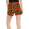 Women's Run Shorts with Pockets - Magical Sparkling Tinkerbell Christmas