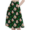 A-Line Pocket Skirt - Little Rolling Christmas Droid